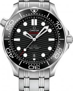 Omega 210.30.42.20.01.001 Seamaster Case 42mm Dial Black Stainless Steel